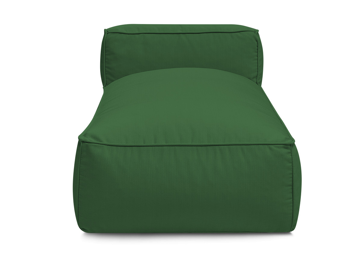 Chaise longue zonder armleuningen voor de modulaire tuinbank GIULIA met beschermhoes