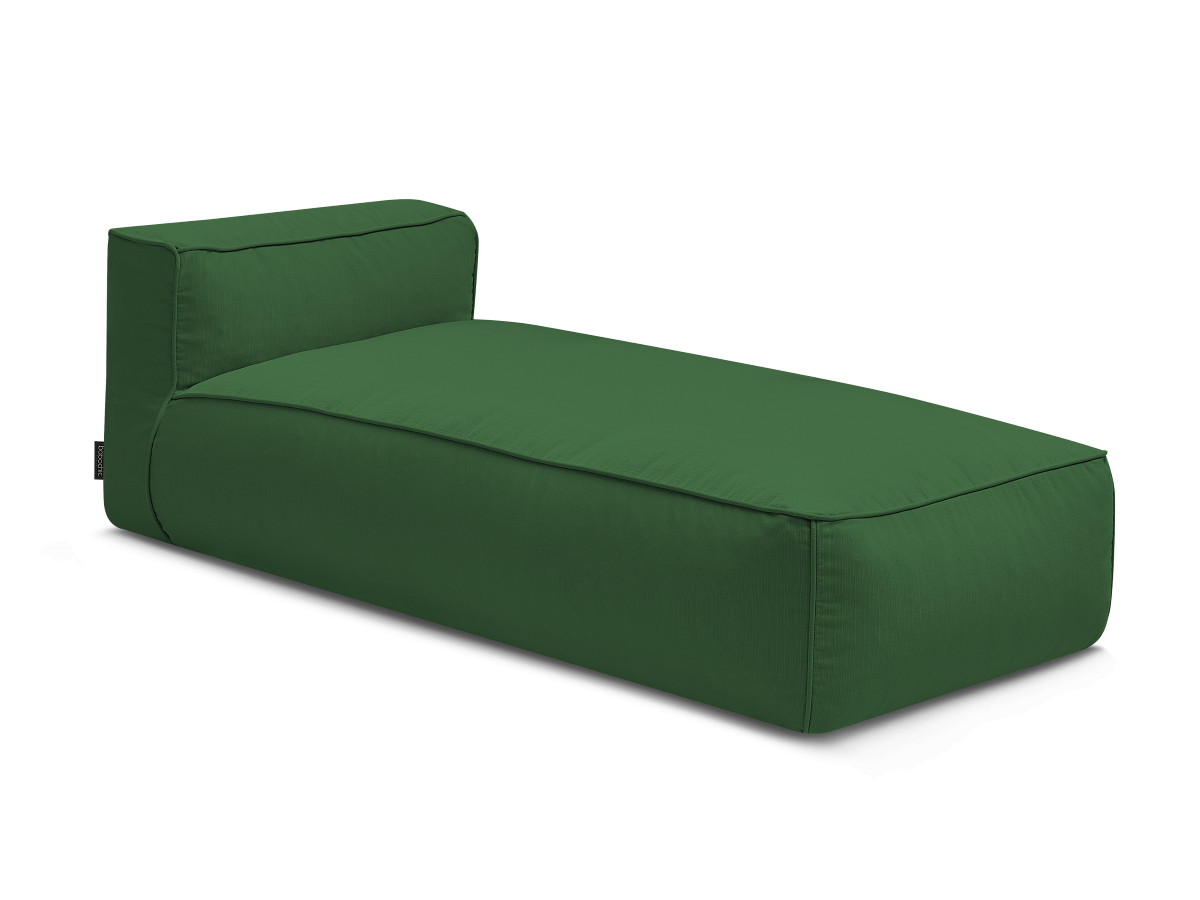 Chaise longue zonder armleuningen voor de modulaire tuinbank GIULIA met beschermhoes