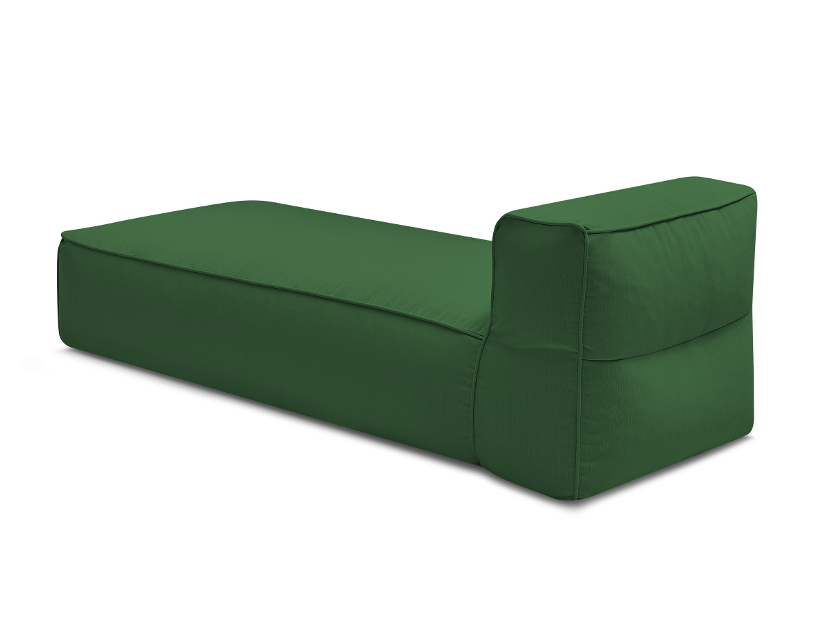 Chaise longue zonder armleuningen voor de modulaire tuinbank GIULIA met beschermhoes