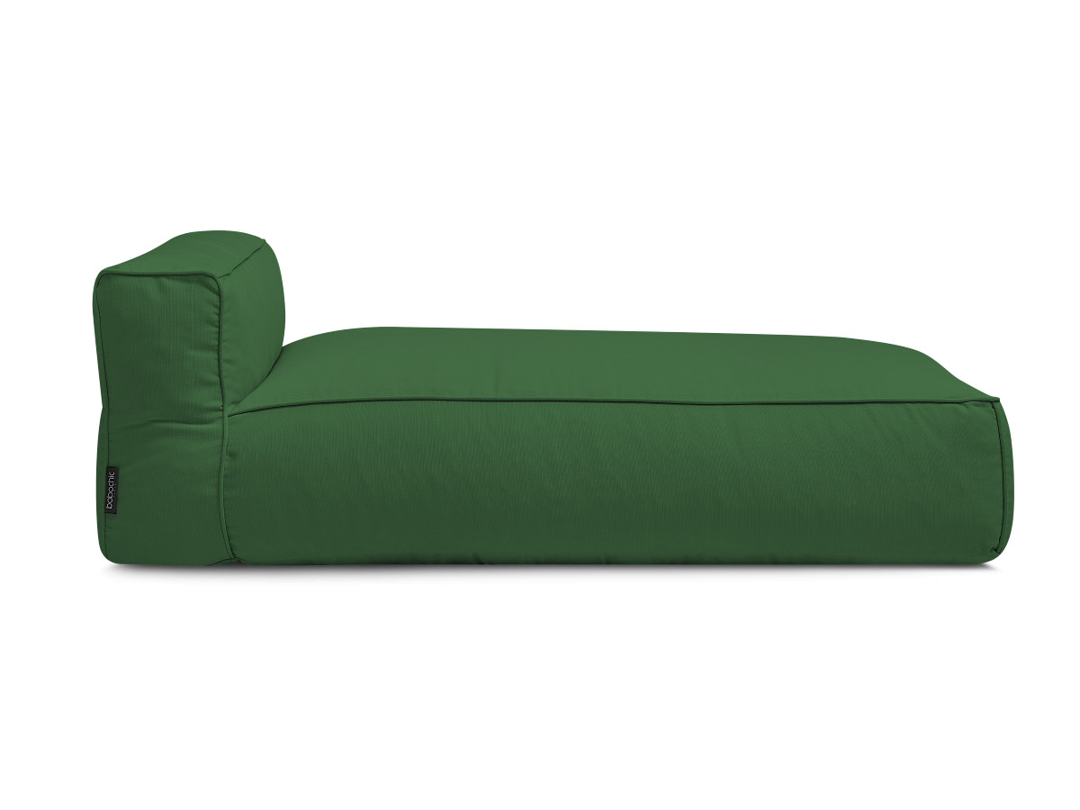 Chaise longue zonder armleuningen voor de modulaire tuinbank GIULIA met beschermhoes