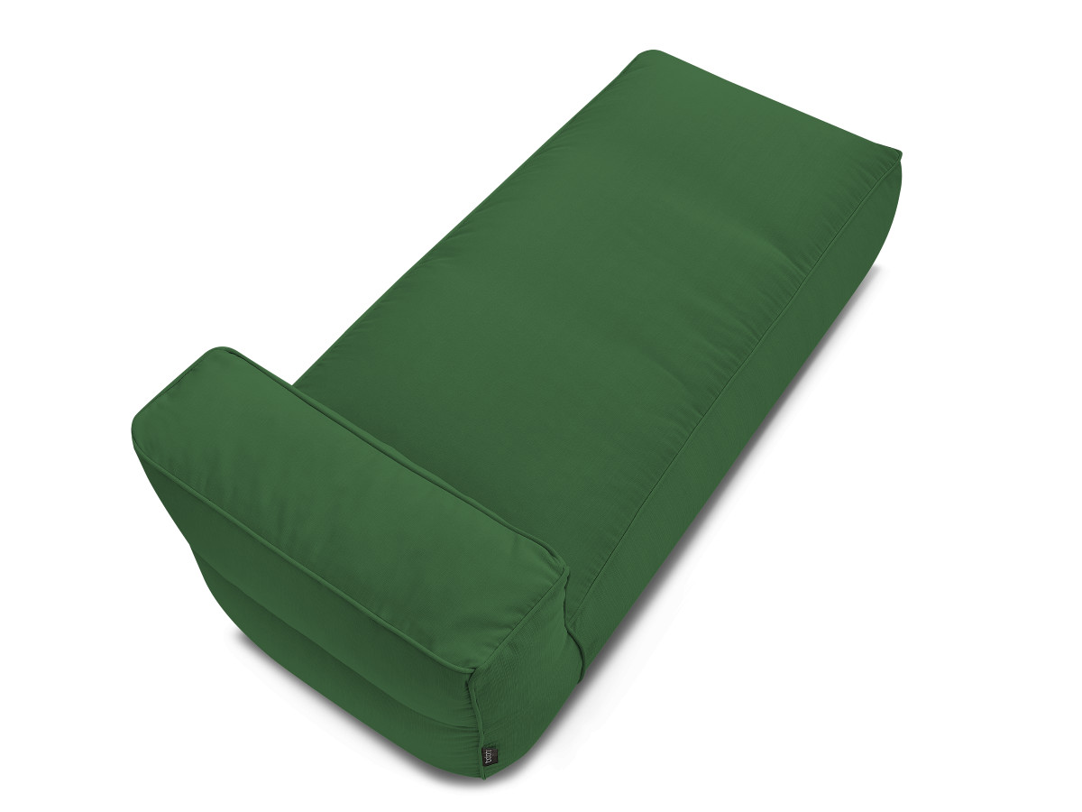 Chaise longue zonder armleuningen voor de modulaire tuinbank GIULIA met beschermhoes