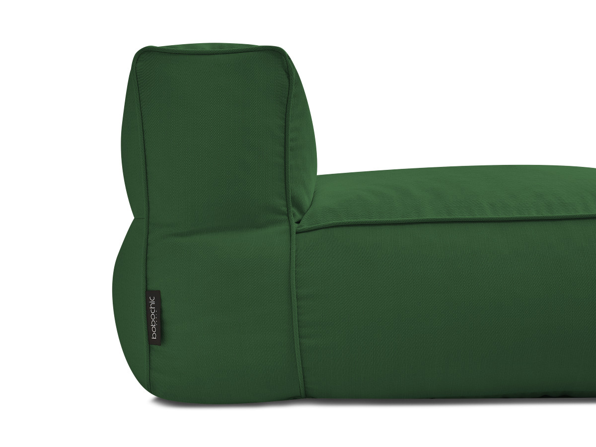 Chaise longue zonder armleuningen voor de modulaire tuinbank GIULIA met beschermhoes