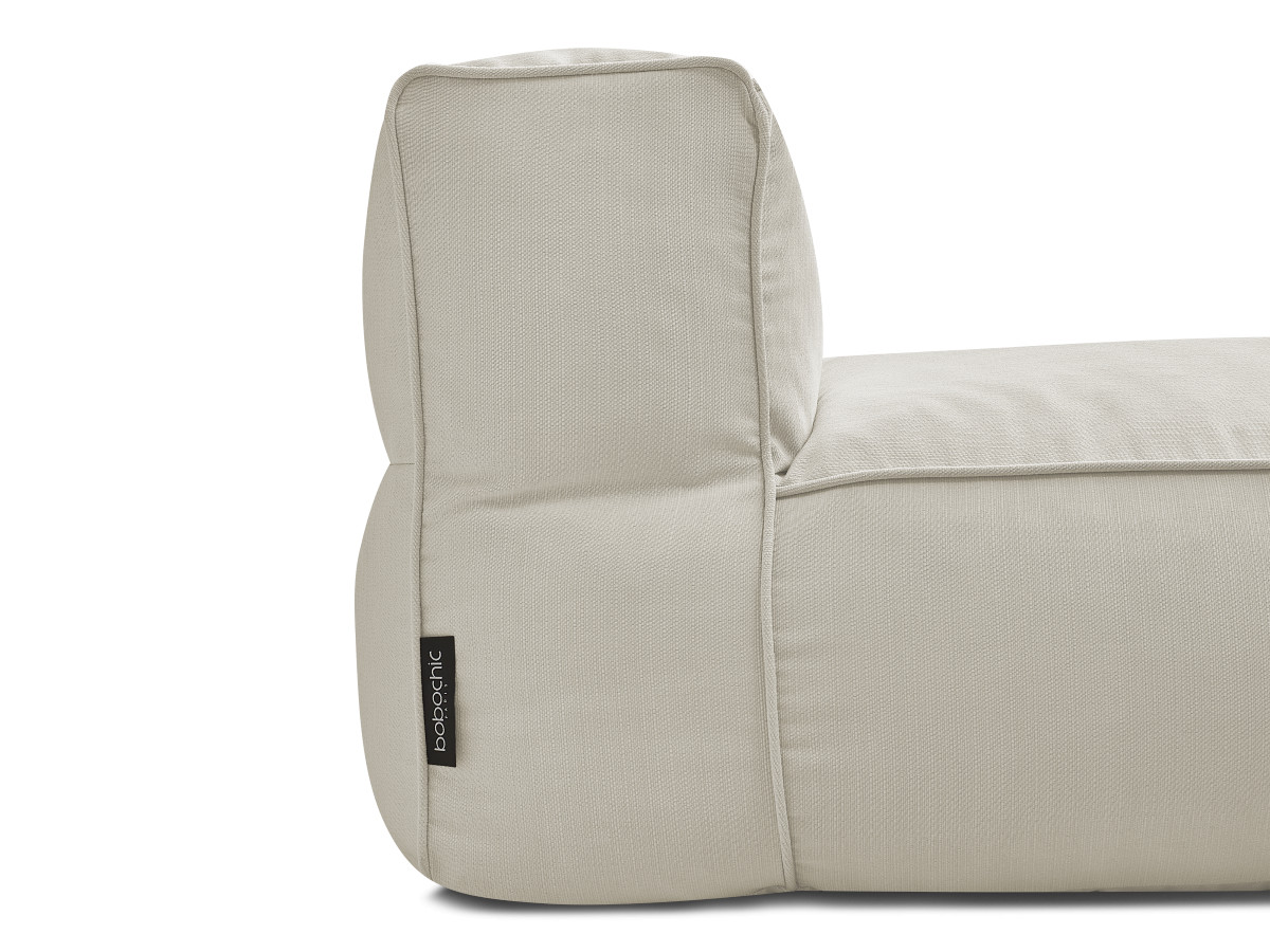 Chauffeuse 1 place sans accoudoir pour canapé de jardin modulable GIULIA avec bâche de protection