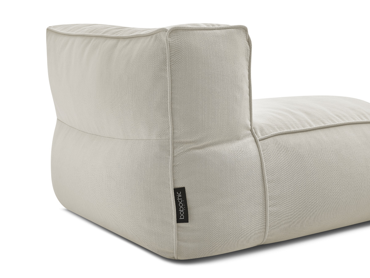 Chauffeuse 1 place sans accoudoir pour canapé de jardin modulable GIULIA avec bâche de protection