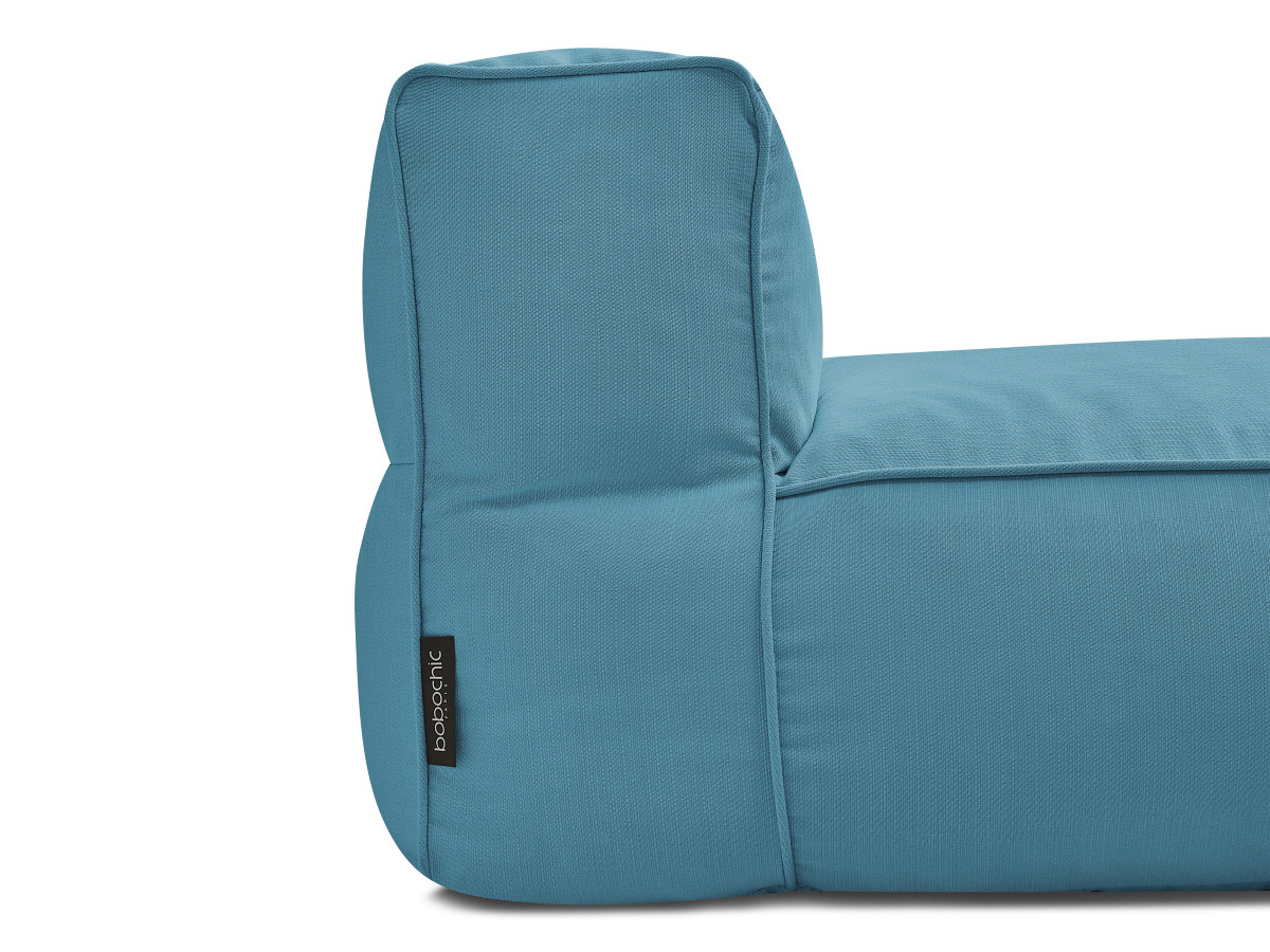 Chauffeuse 1 place sans accoudoir pour canapé de jardin modulable GIULIA avec bâche de protection