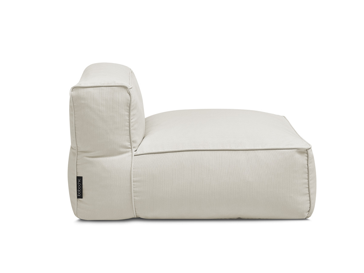 Chauffeuse 1 place sans accoudoir pour canapé de jardin modulable GIULIA avec bâche de protection
