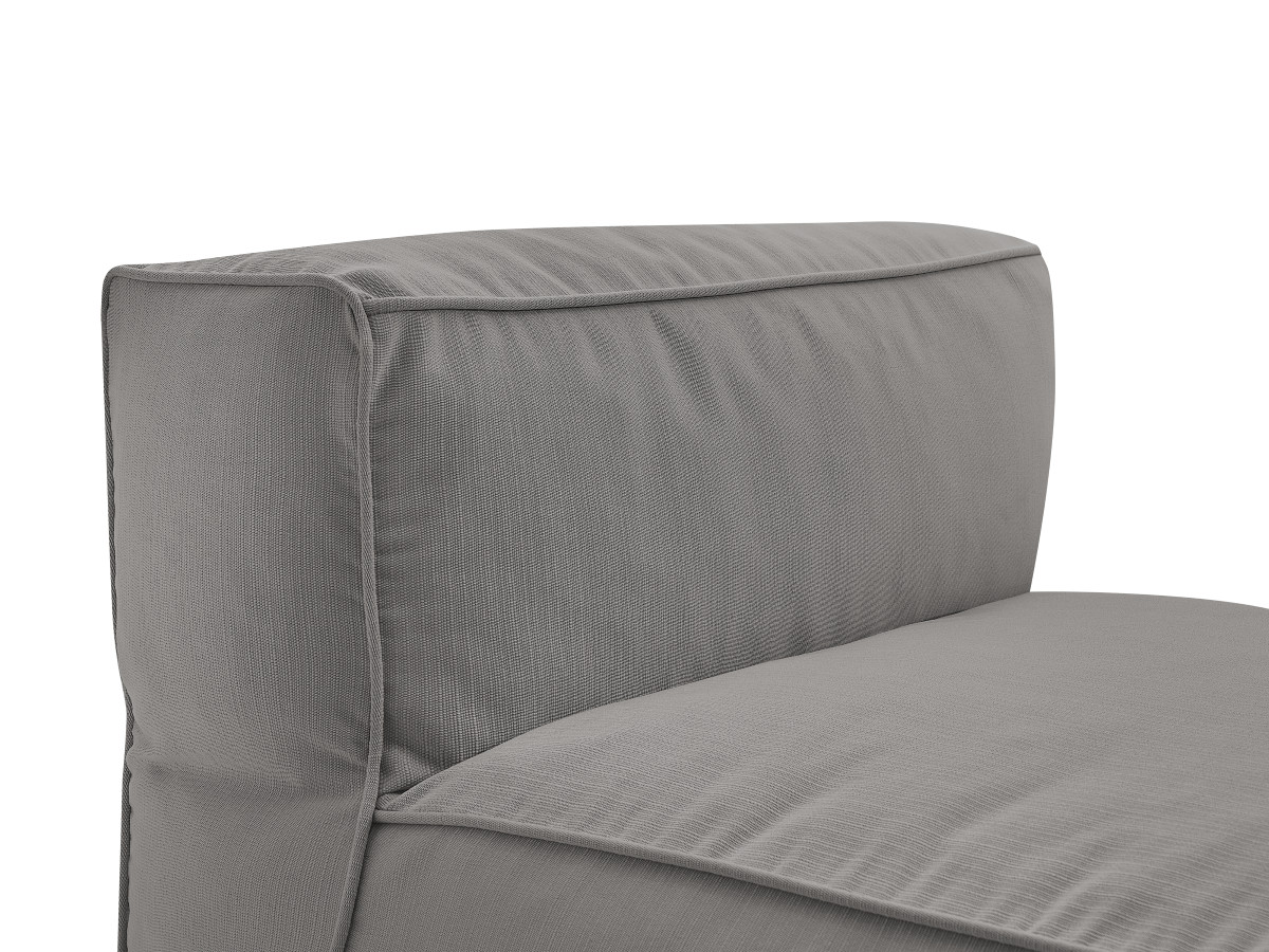 Chauffeuse 1 place sans accoudoir pour canapé de jardin modulable GIULIA avec bâche de protection