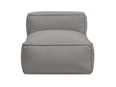 Chauffeuse 1 place sans accoudoir pour canapé de jardin modulable GIULIA avec bâche de protection