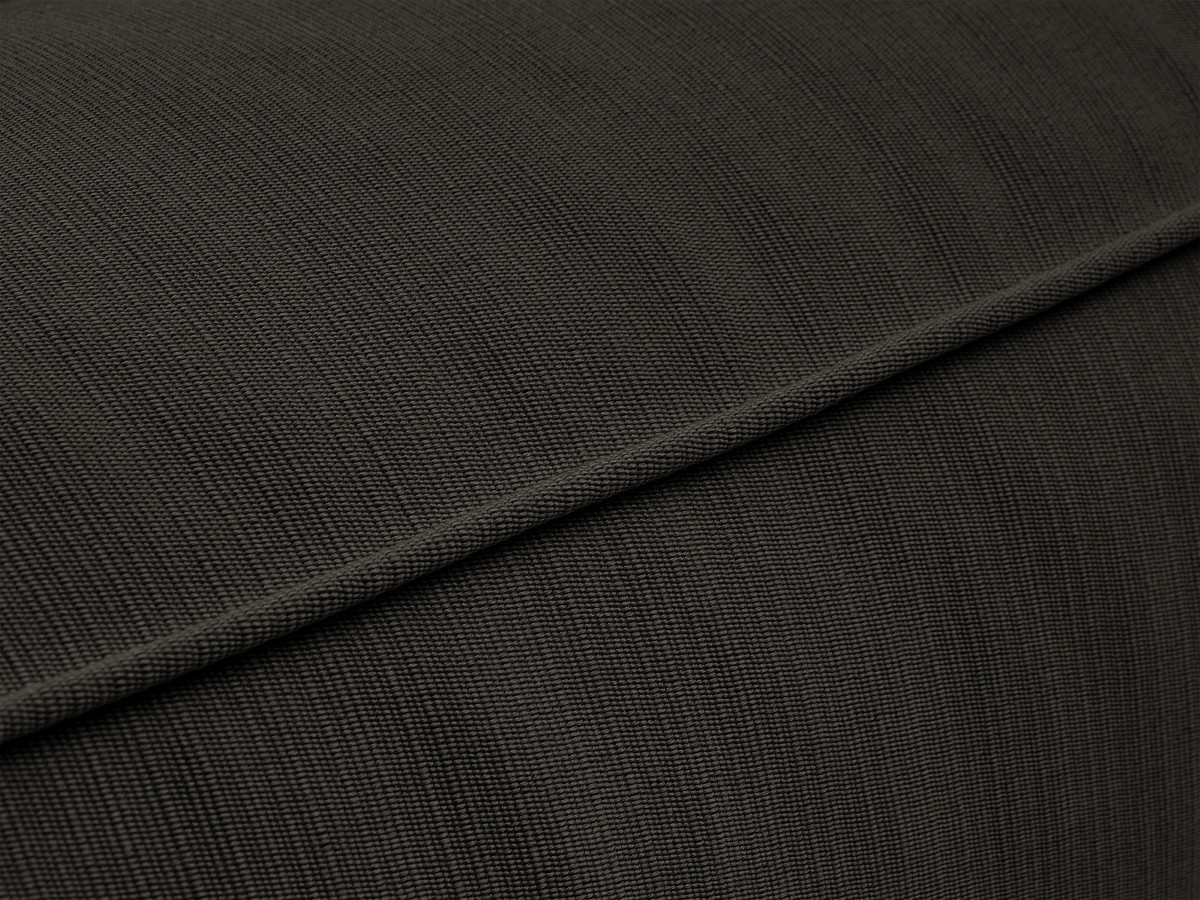 Canapé d'angle fixe EVEREST tissu chiné - Orange - Angle droit - 10 coussins