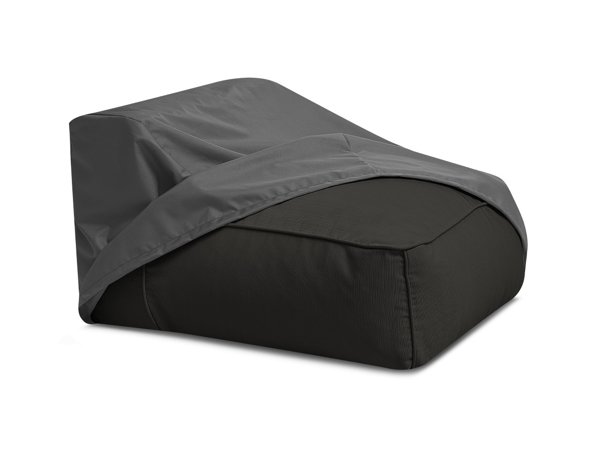 Canapé d'angle fixe EVEREST tissu chiné - Orange - Angle droit - 10 coussins