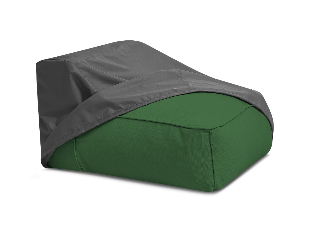 Canapé d'angle fixe EVEREST tissu chiné - Orange - Angle droit - 10 coussins