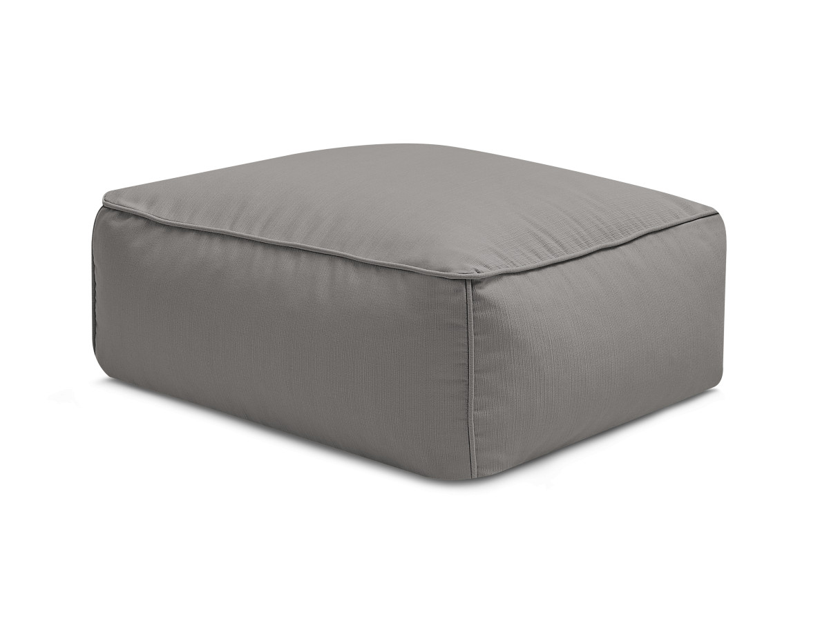 Canapé d'angle fixe EVEREST tissu chiné - Orange - Angle droit - 10 coussins