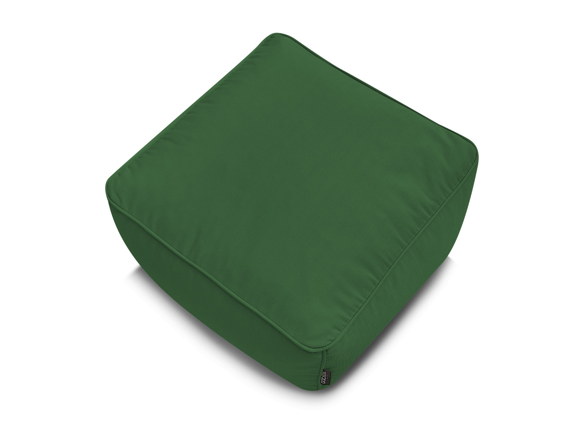 Pouf pour canapé de jardin modulable GIULIA avec bâche de protection vert — vue 6