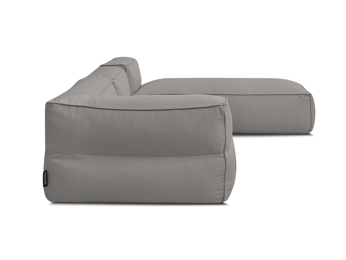 Modulaire tuinbank GIULIA met beschermhoes, 1 eenpersoonsfauteuil, 1 hoekbank en 1 chaise longue