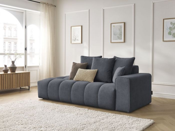 Canapé droit fixe MONT-BLANC velours