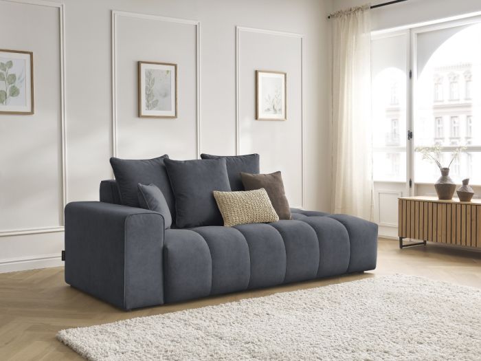 Canapé droit fixe MONT-BLANC velours