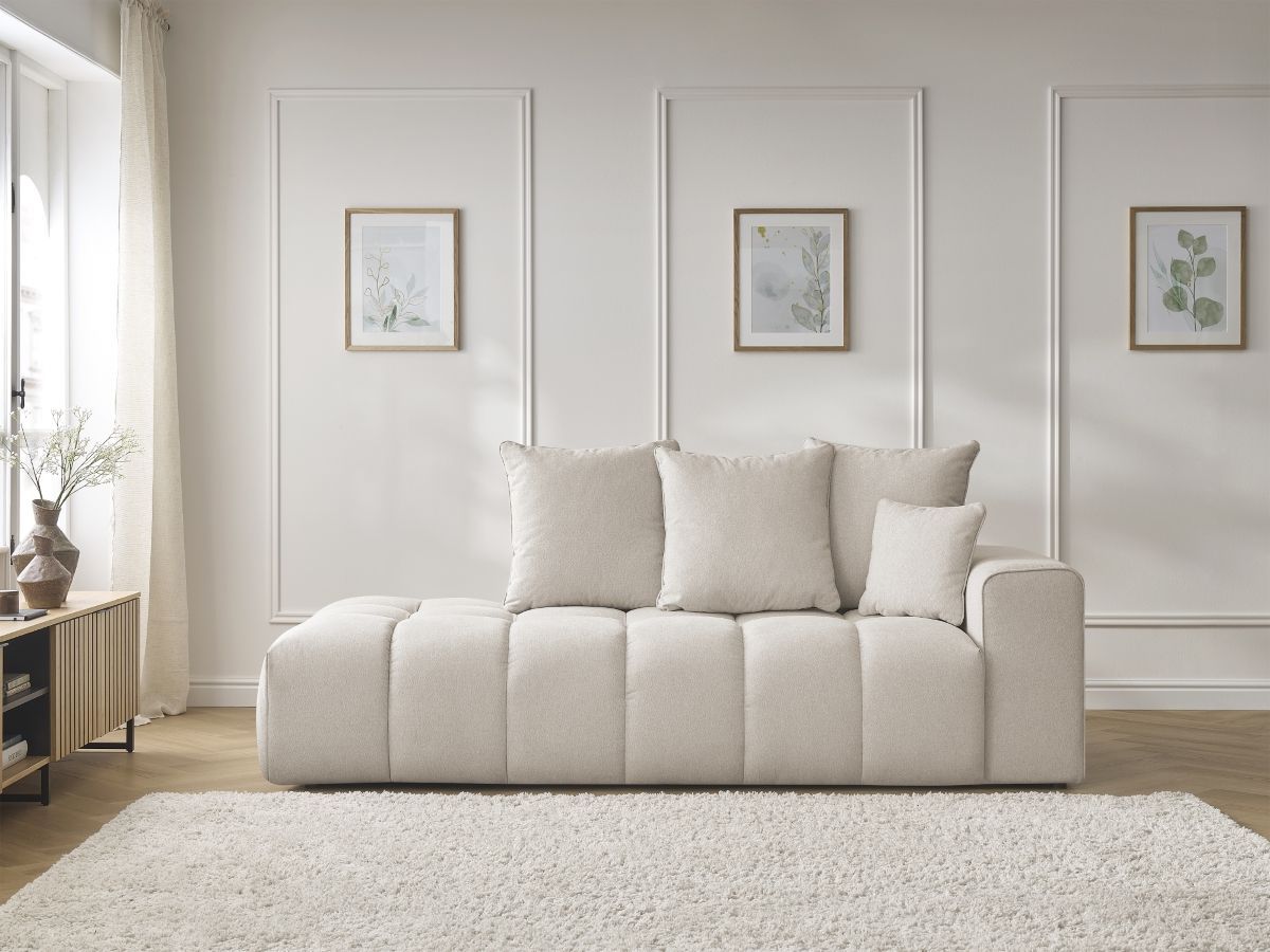 Canapé droit MONT-BLANC chiné beige — vue 5