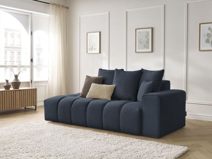 Canapé droit fixe MONT-BLANC tissu chiné