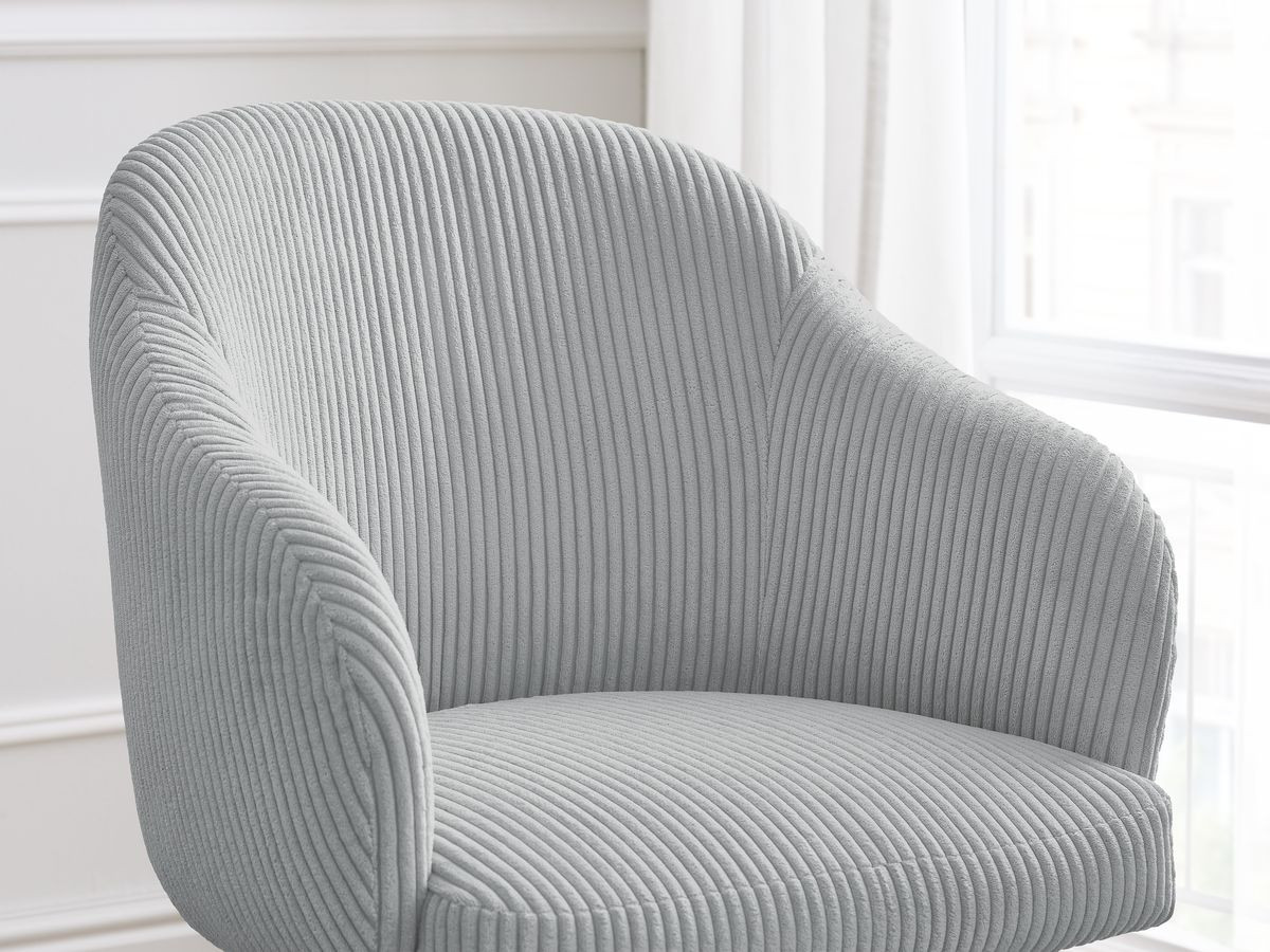 Lot de chaises SOPHIE tissu velours côtelé et pieds étoile