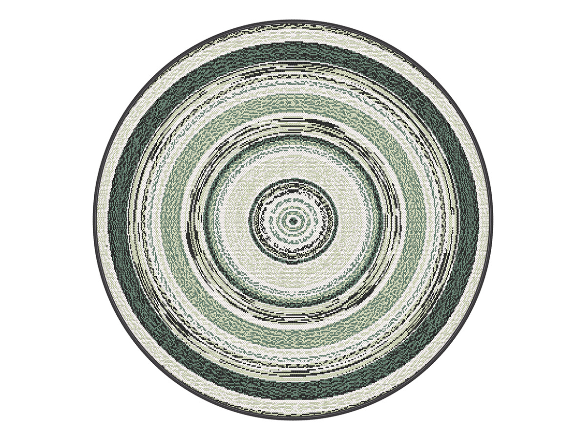 IVY laagpolig vloerkleed met vintage patroon