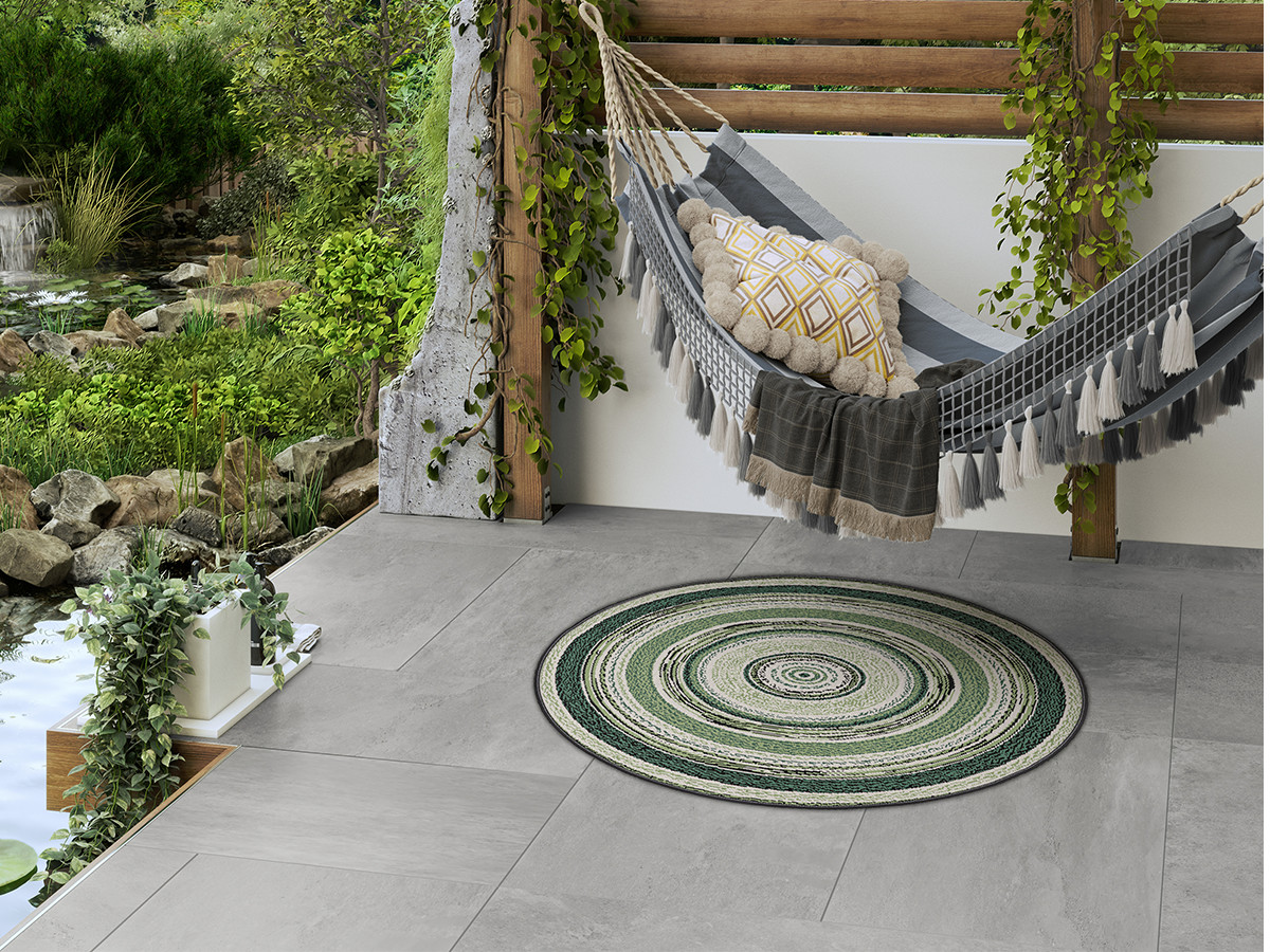 IVY laagpolig vloerkleed met vintage patroon