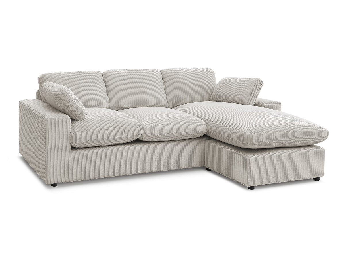 BELAIR compacte omkeerbare corduroy hoekbank