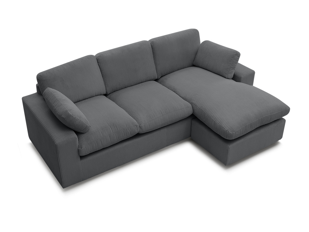 BELAIR compacte omkeerbare corduroy hoekbank
