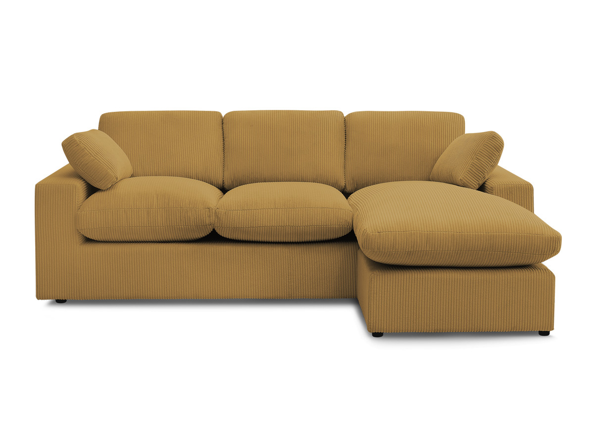 BELAIR compacte omkeerbare corduroy hoekbank