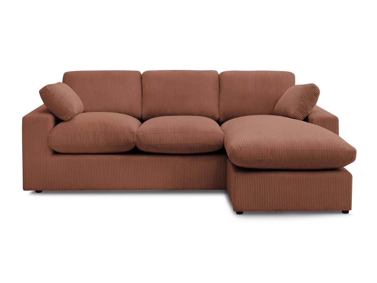 BELAIR compacte omkeerbare corduroy hoekbank