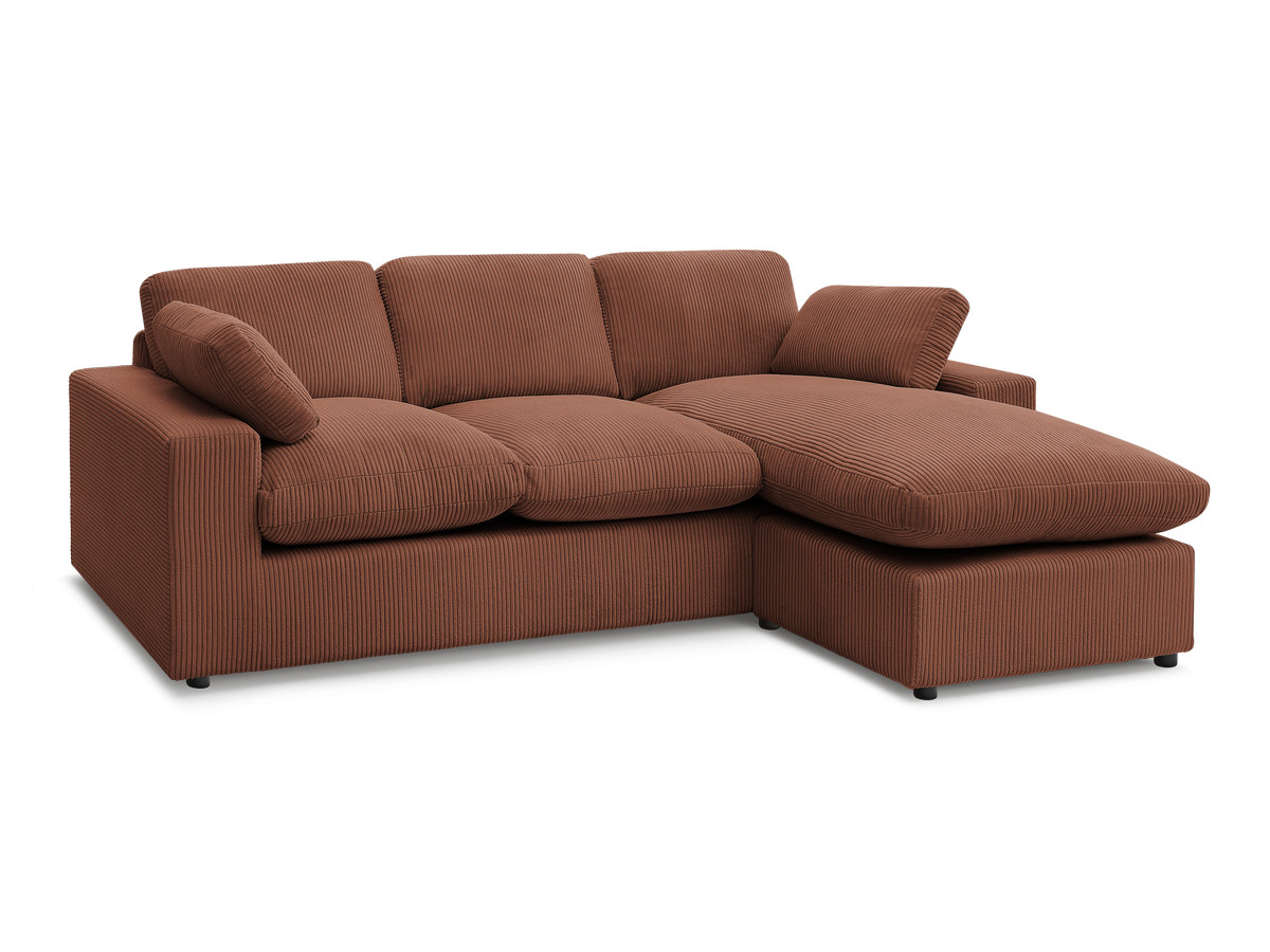 BELAIR compacte omkeerbare corduroy hoekbank