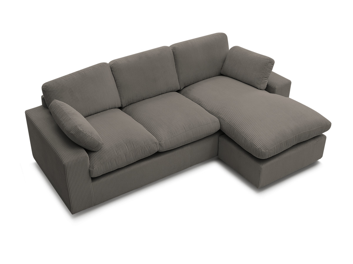 BELAIR compacte omkeerbare corduroy hoekbank