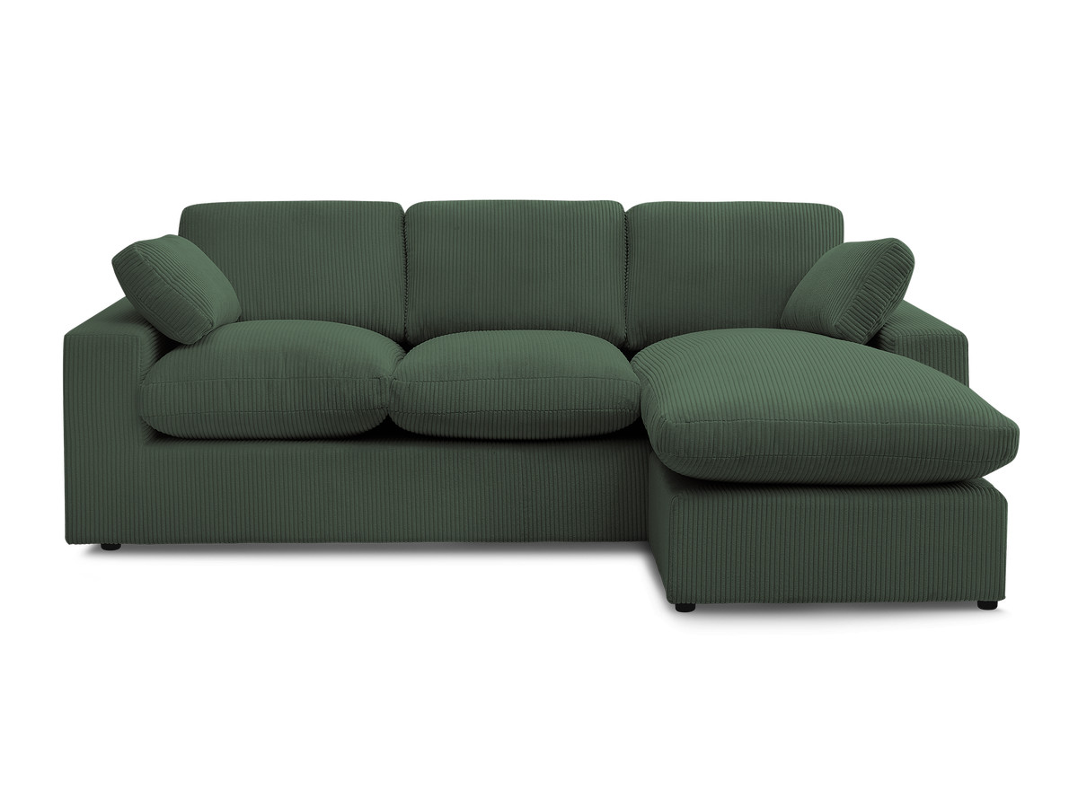 BELAIR compacte omkeerbare corduroy hoekbank