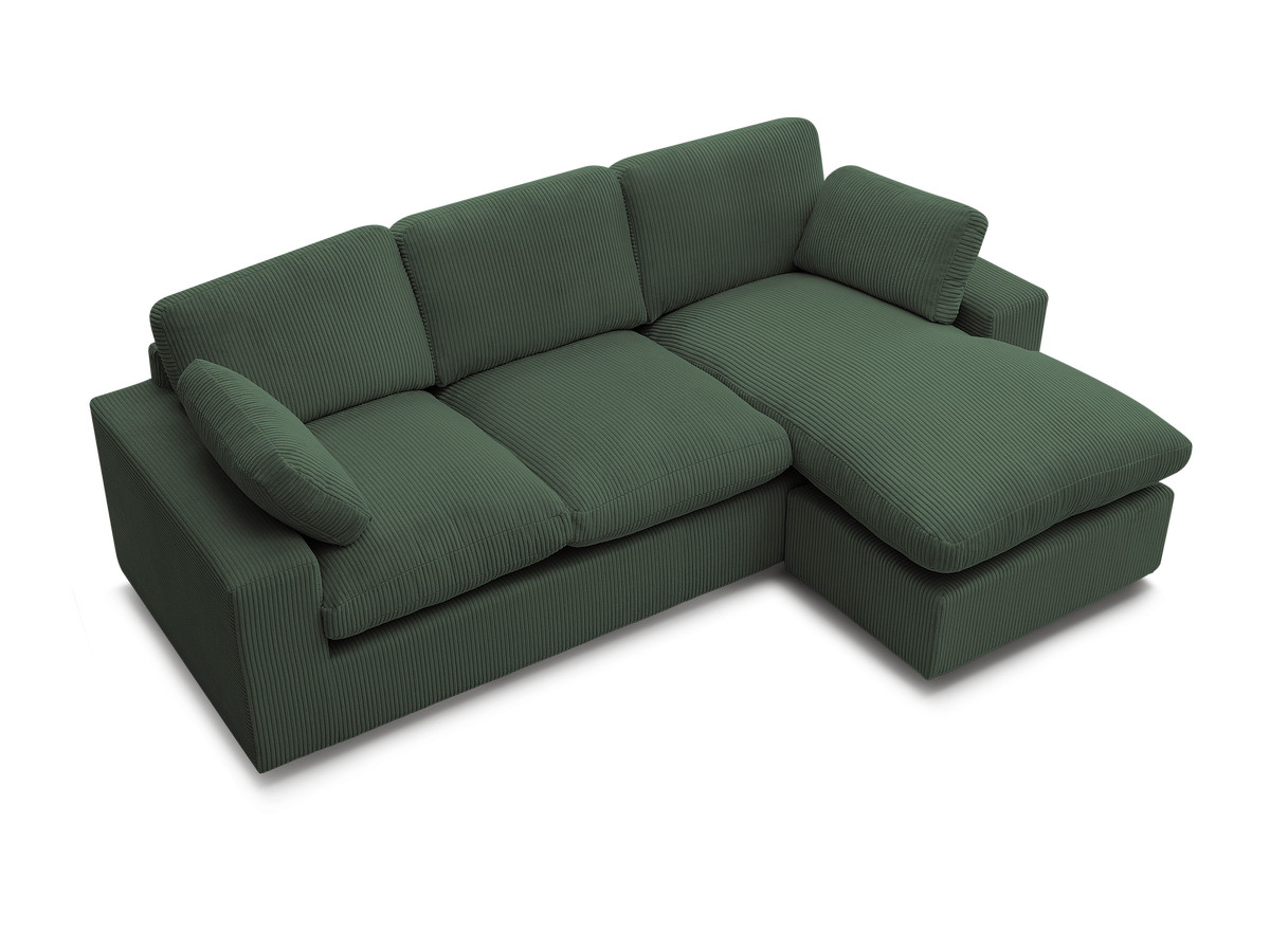 BELAIR compacte omkeerbare corduroy hoekbank