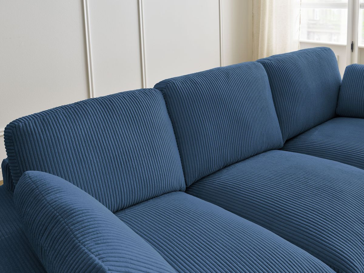 BELAIR compacte vaste rechte bank in corduroy