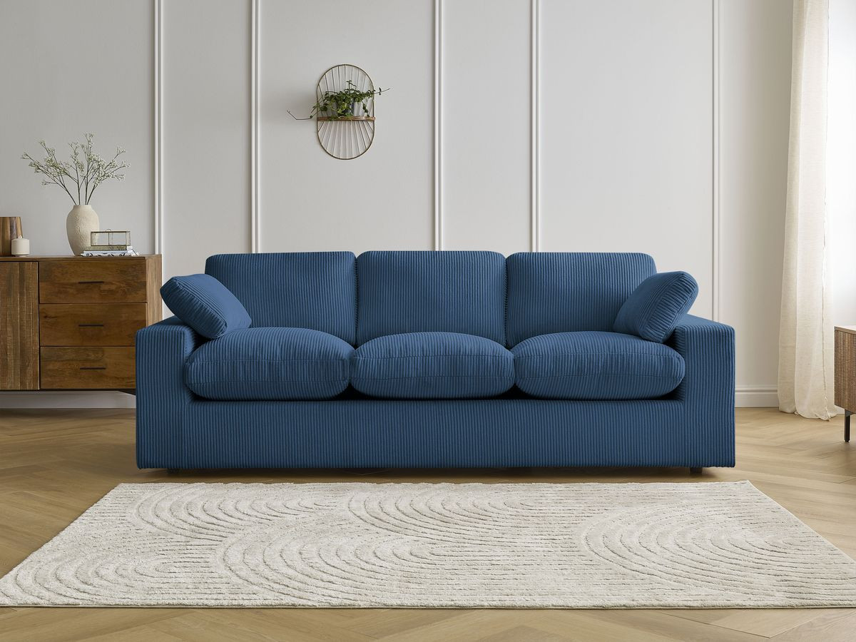 BELAIR compacte vaste rechte bank in corduroy
