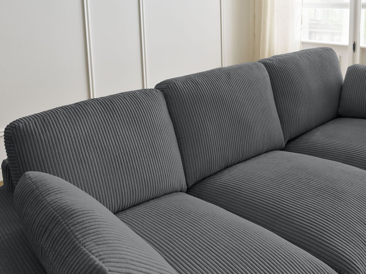 BELAIR compacte vaste rechte bank in corduroy