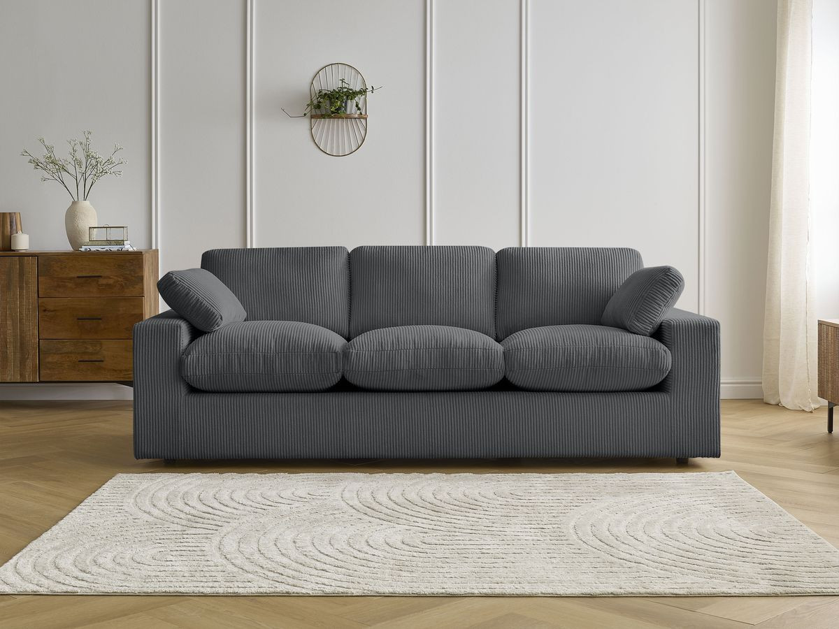 BELAIR compacte vaste rechte bank in corduroy