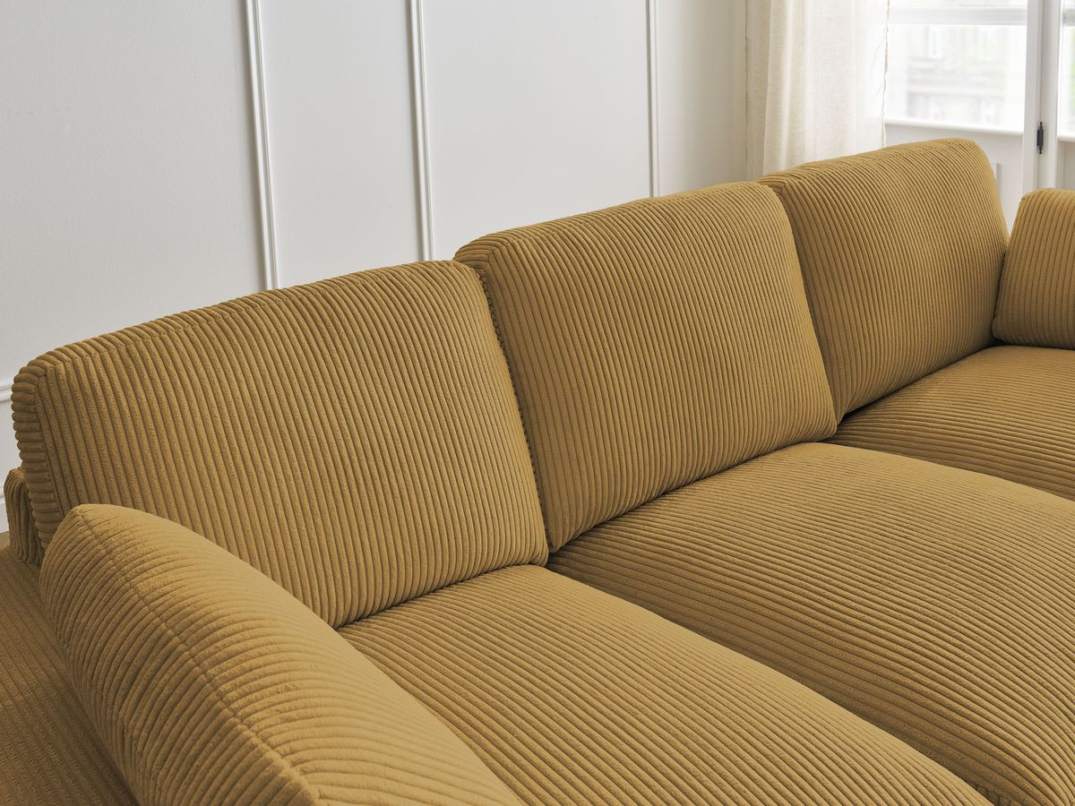 BELAIR compacte vaste rechte bank in corduroy