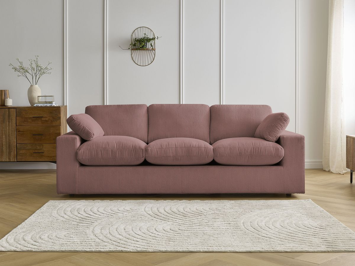 BELAIR compacte vaste rechte bank in corduroy