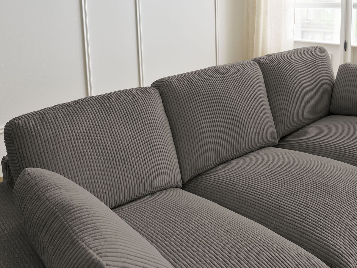 BELAIR compacte vaste rechte bank in corduroy