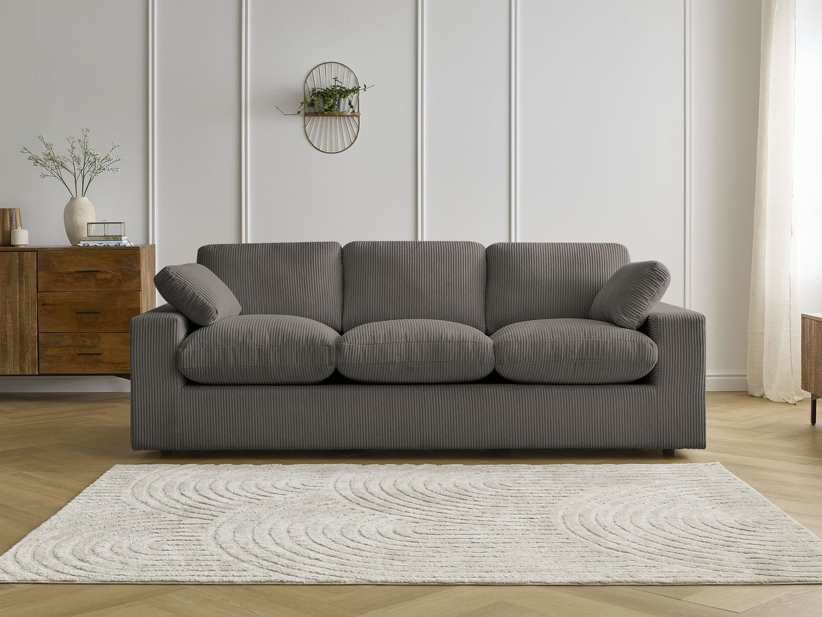 BELAIR compacte vaste rechte bank in corduroy