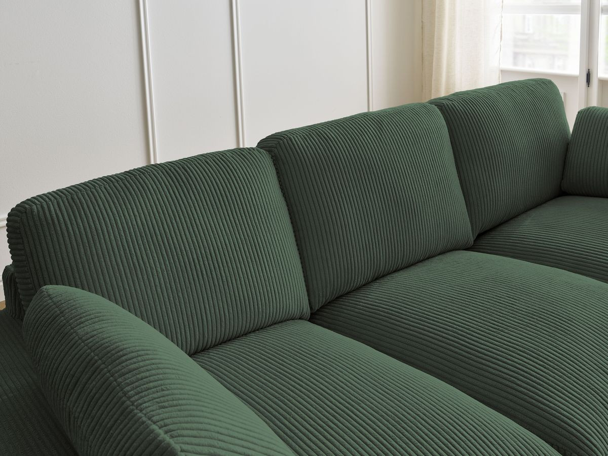 BELAIR compacte vaste rechte bank in corduroy