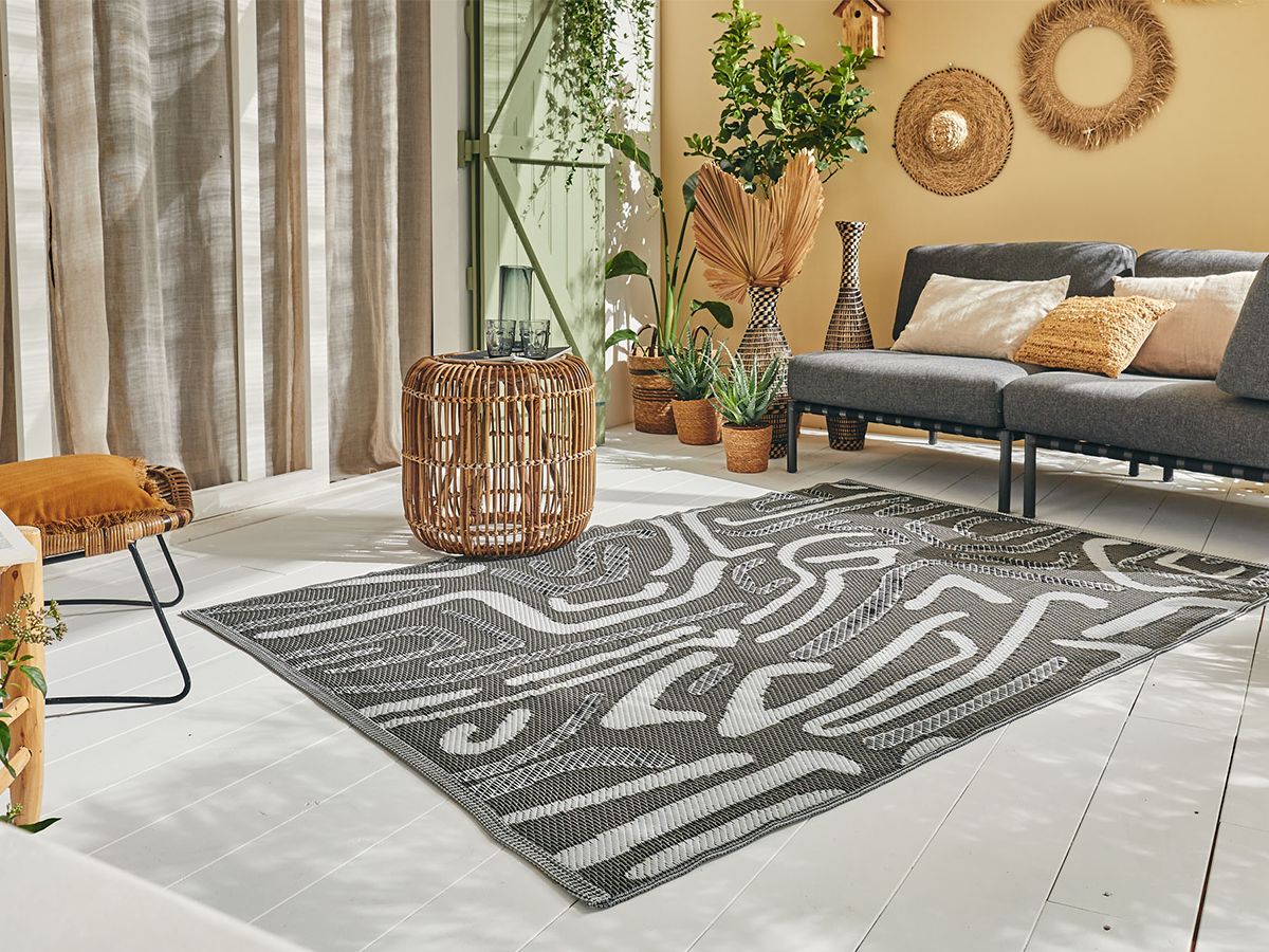 TIVA buitenkleed met abstract patroon