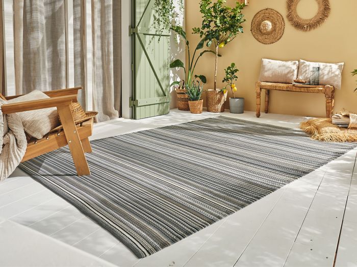 Tapis poils ras GNATA motif abstrait