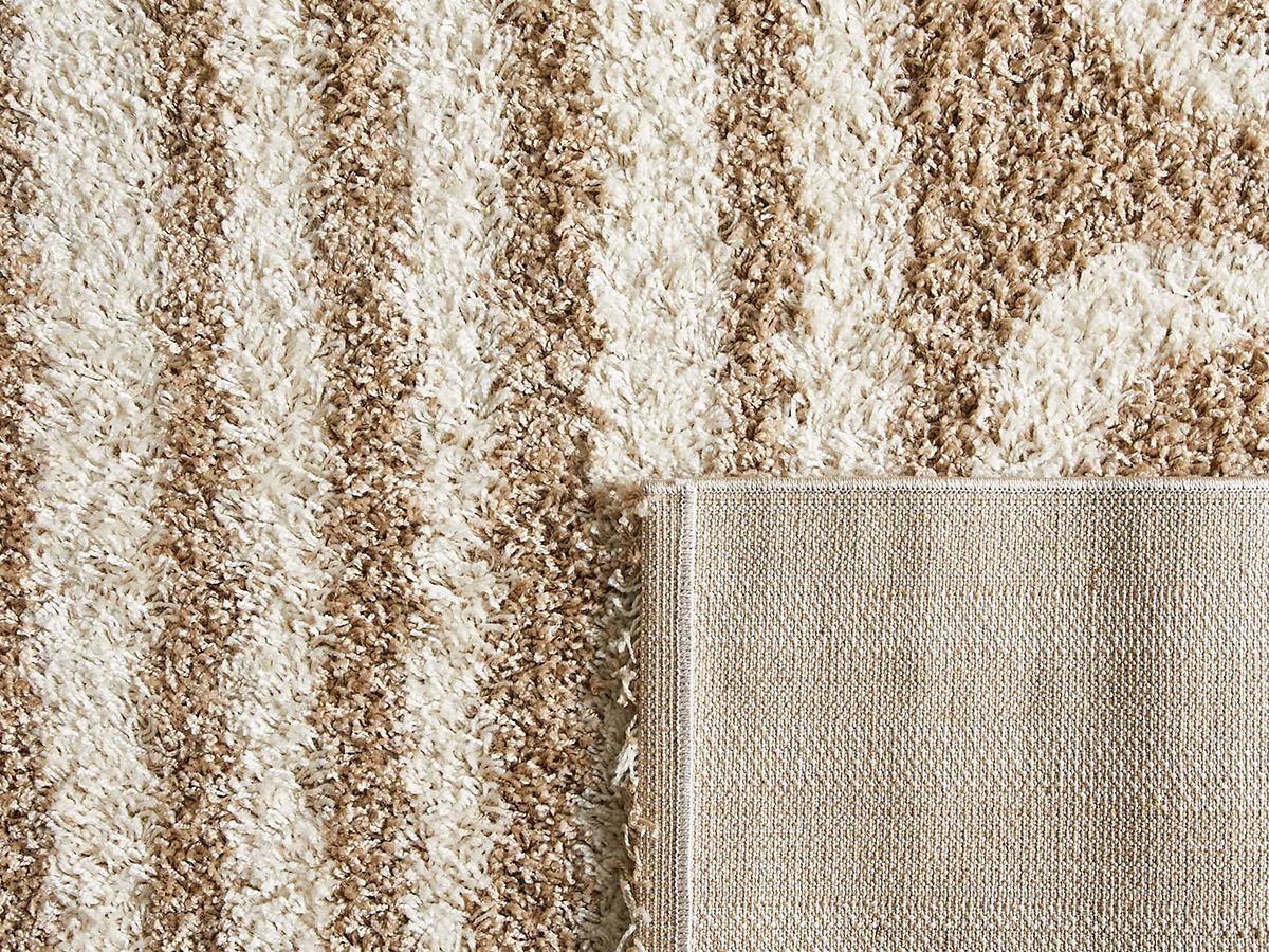 KAREN shaggy vloerkleed met abstract patroon