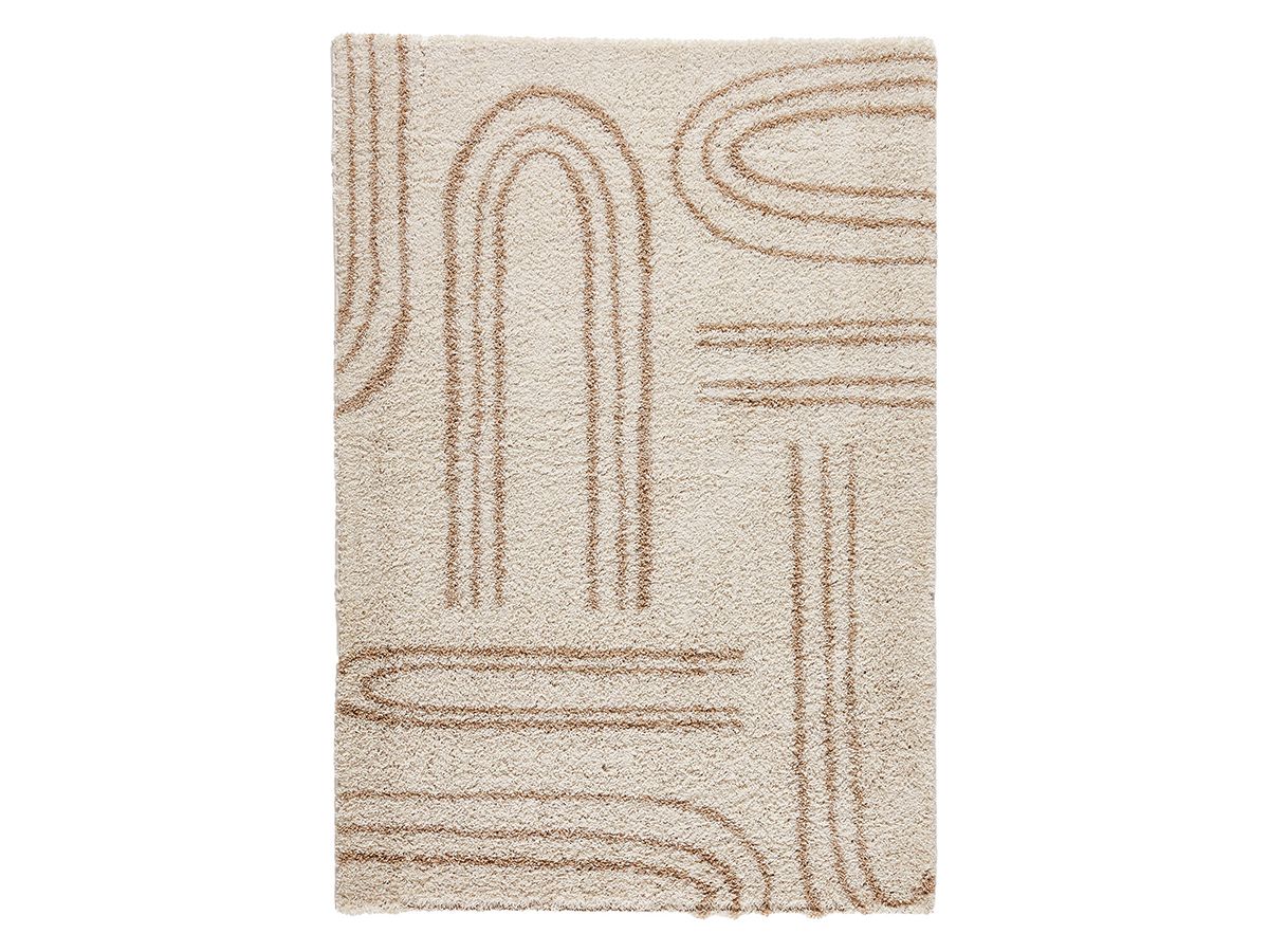 Tapis shaggy YONA motif abstrait