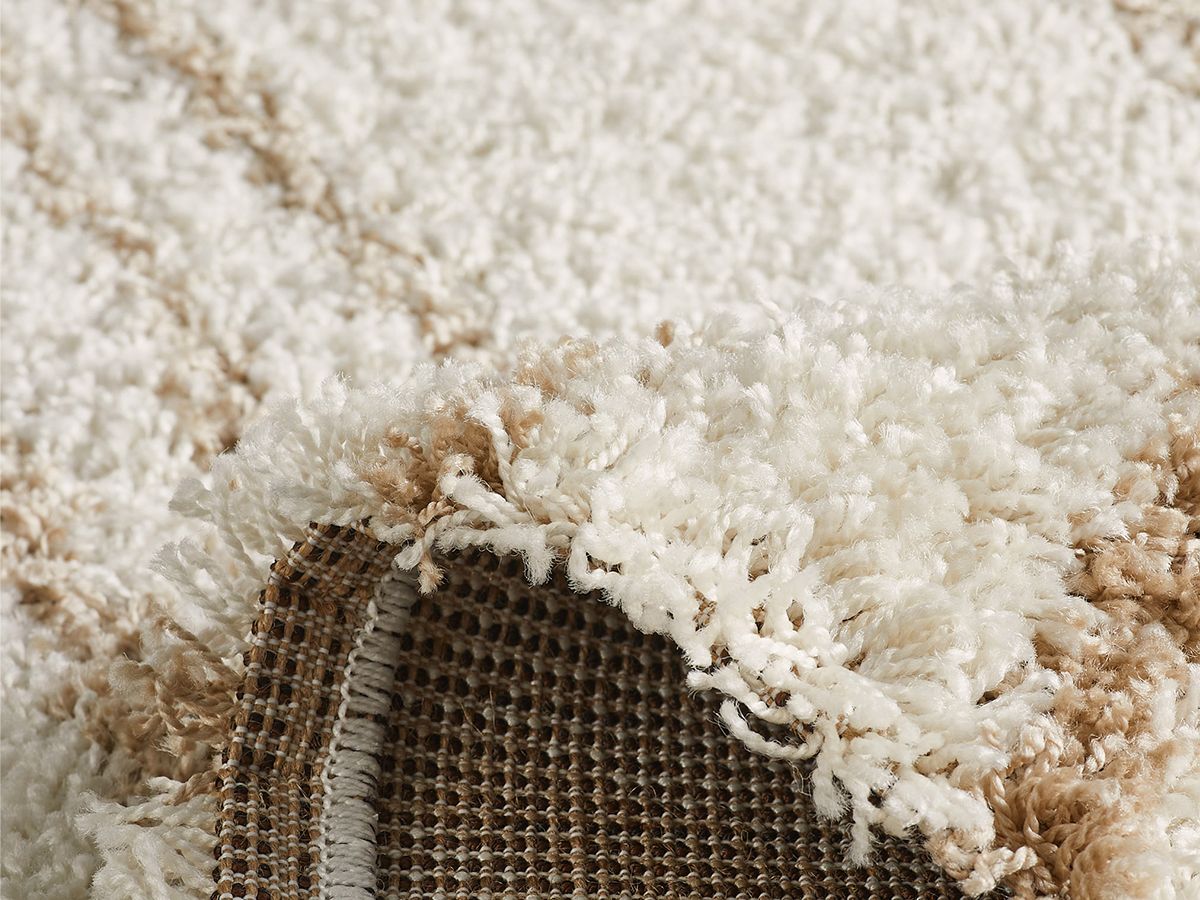 Tapis shaggy YONA motif abstrait