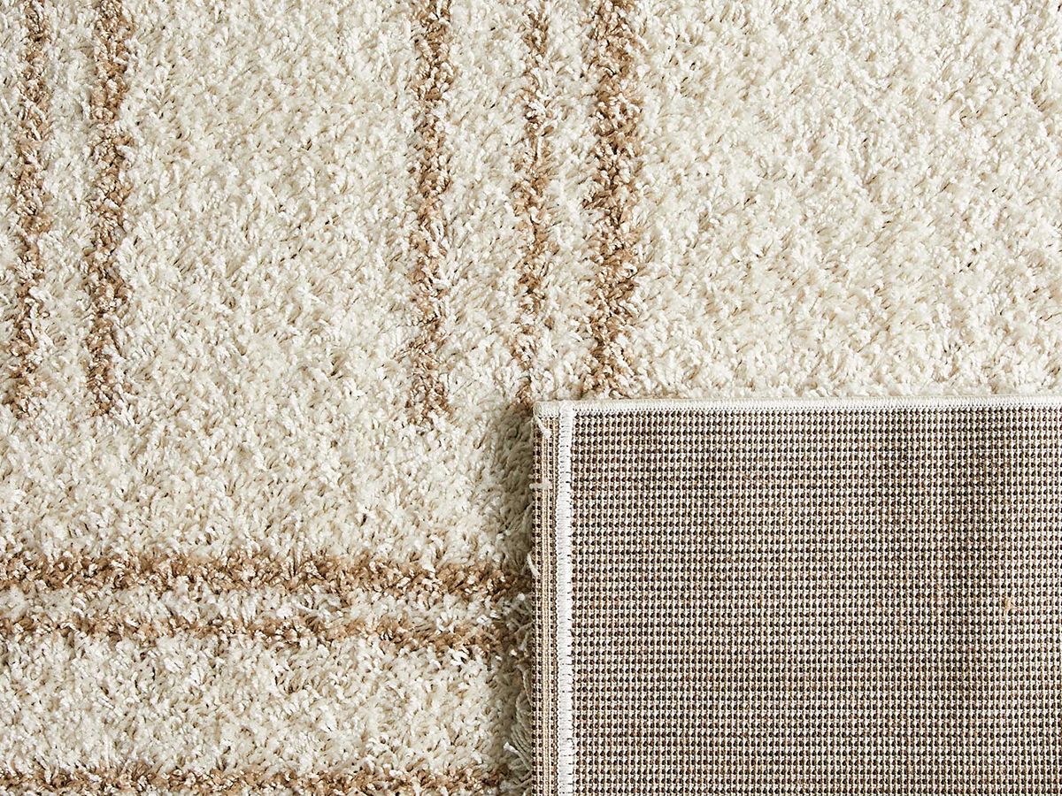 Tapis shaggy YONA motif abstrait