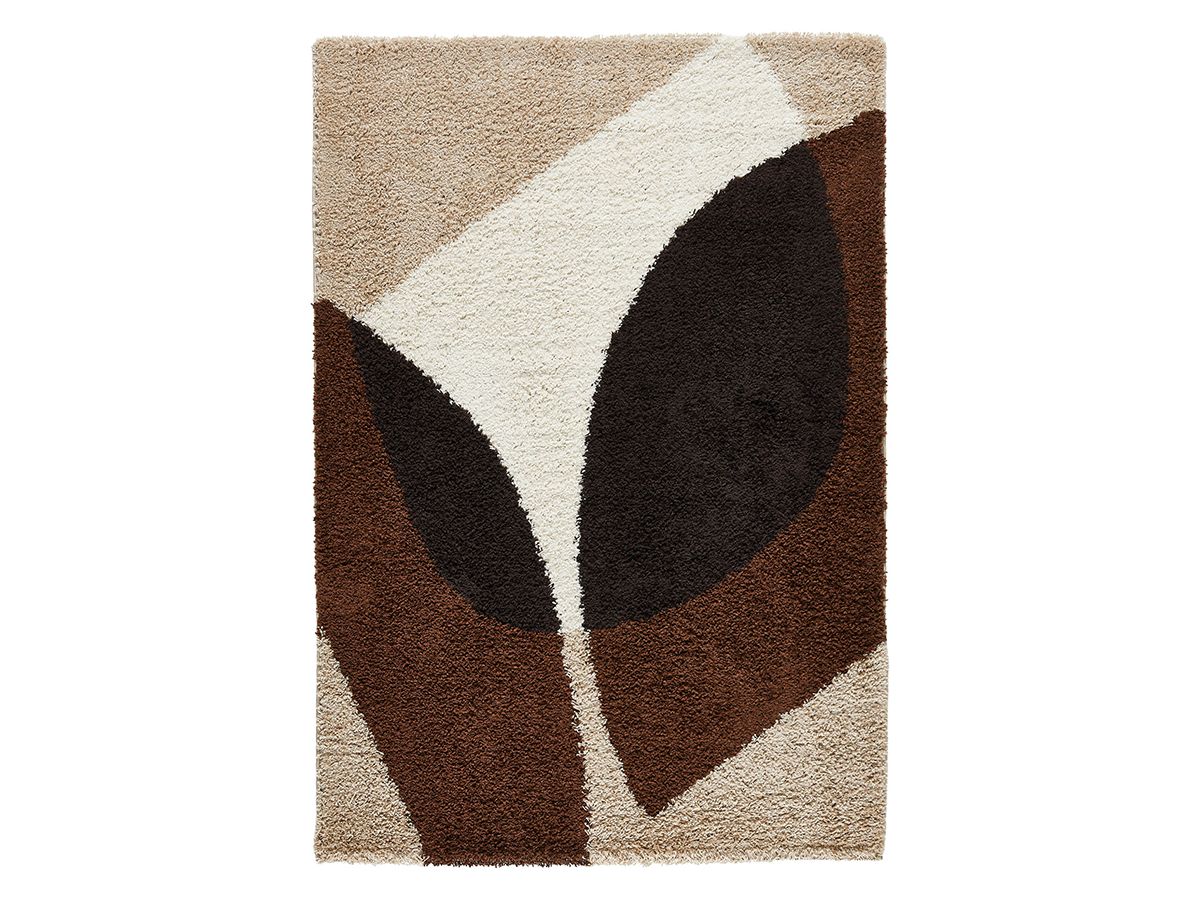 LYSE shaggy vloerkleed met abstract patroon