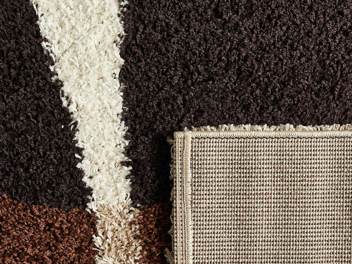 LYSE shaggy vloerkleed met abstract patroon